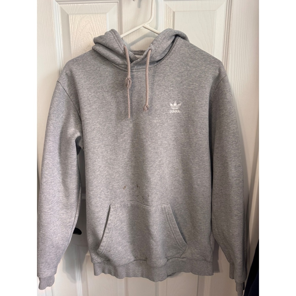 Adidas Originals Trefoil Gray Pullover Hoodie Men's Medium